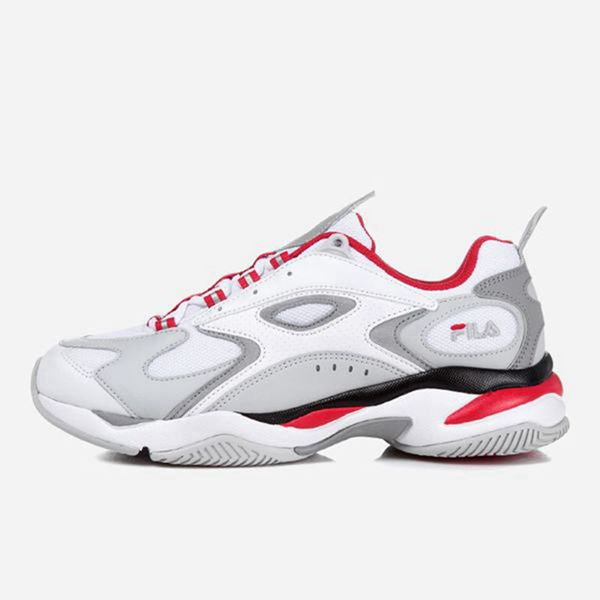 Fila Boveasorus 99 Men's Lifestyle Shoes - Grey/Red,NZ 508-90831